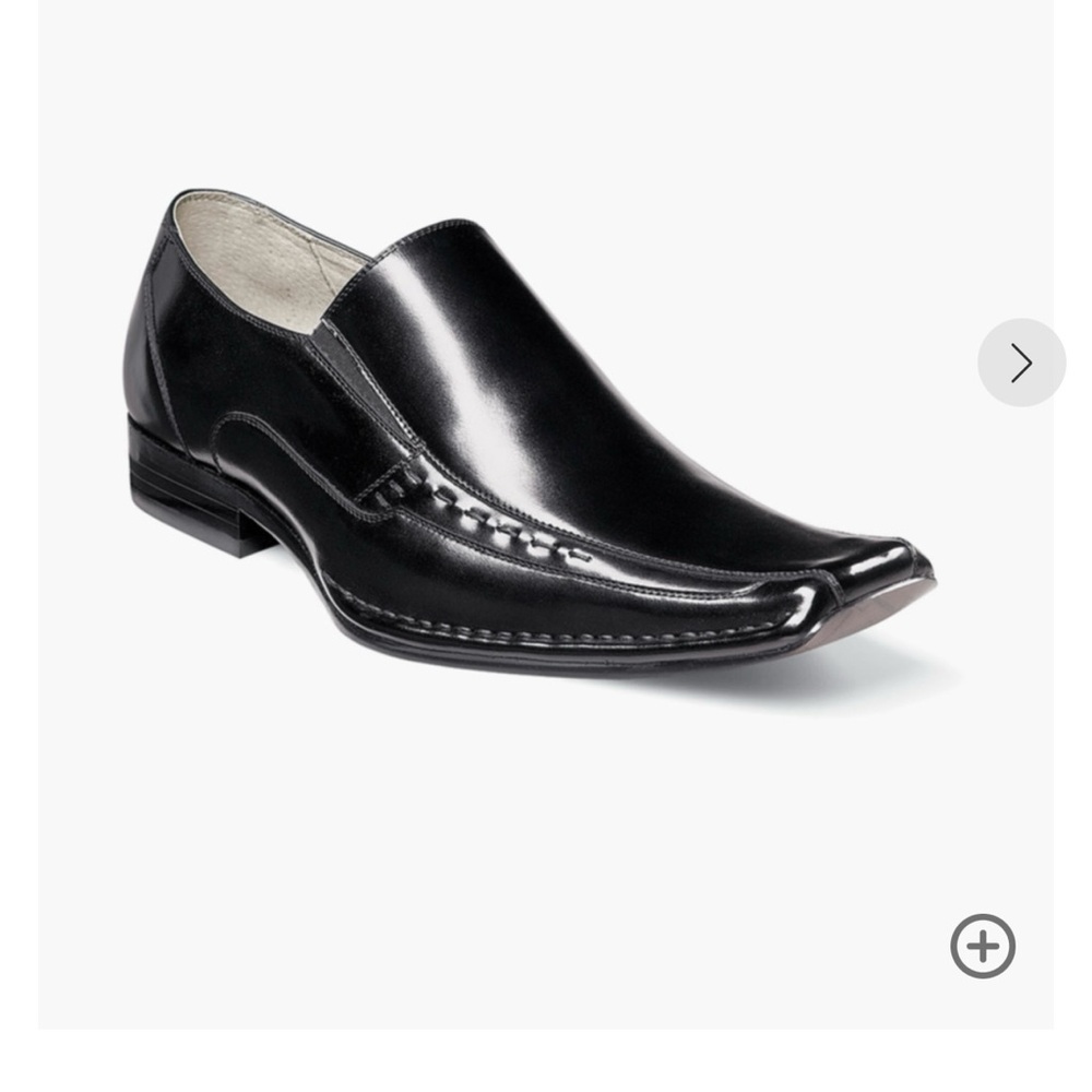 Stacy Adams Templin Black Leather Loafers